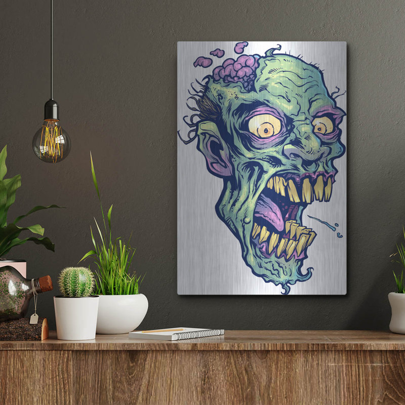 "Zombie Pattern Head 14" par Flyland Designs, H 16 po x l 12 po