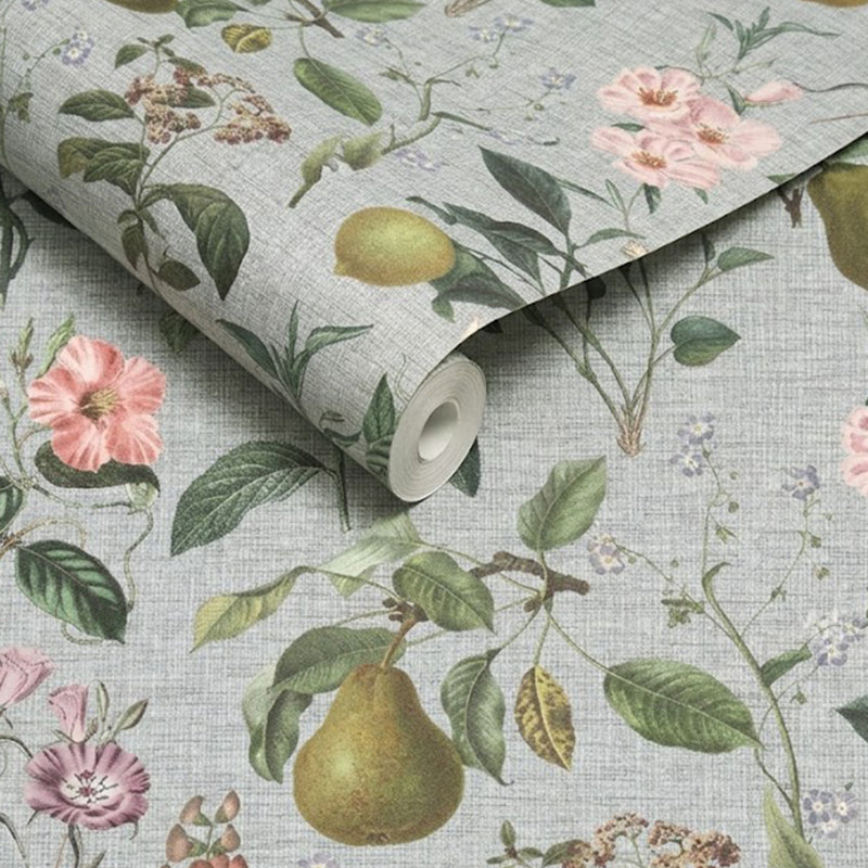 Superfresco Easy Ophelia Sage Wallpaper, Sage Green/Pink