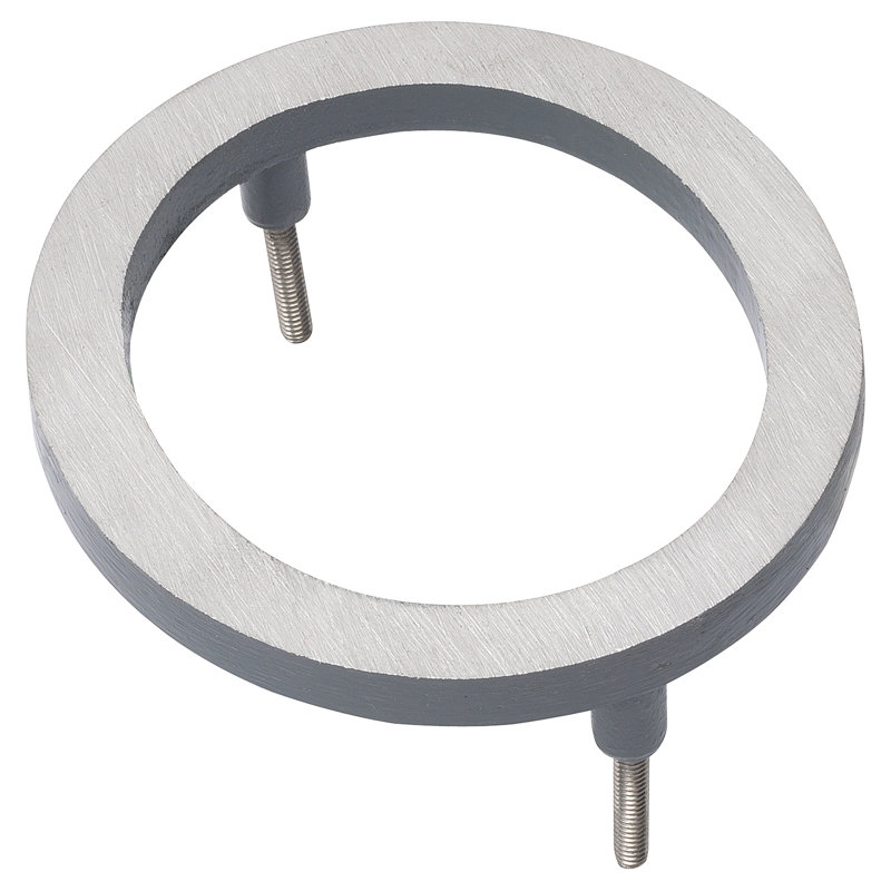 6 in. Floating Mount House Number, Satin Nickel/Gray, 0