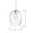 Small Brushed Nickel Glass Pendant-103484916-91074405