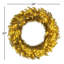 24" Gold Tinsel Artificial Pre-Lit Wreath with 50 Warm White LED Mini Lights