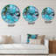 Agate Ripple, motif de texture de marbre I - horloge murale moderne-59914268
