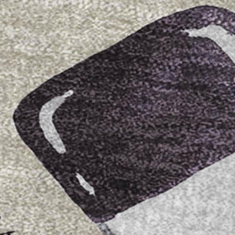 Jeté 50 po x 70 po en microfibre mauve et vert ivoire