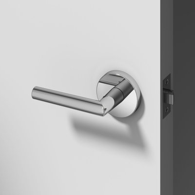 Stark Passage Door Lever Modern Concealed Design For (Hall & Closet) – Sleek Minimalist Style in Matte Black