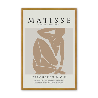 Matisse's Nude III in Tan Print