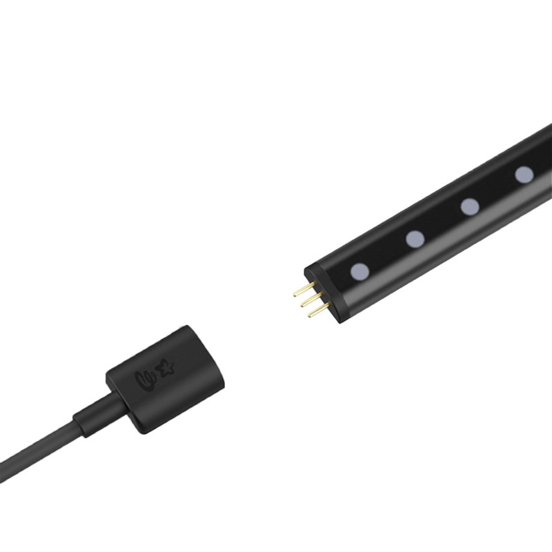 Twinkly 5' Adhesive Magnetic Multicolor LED Indoor Line Light Strip Starter Kit, Black
