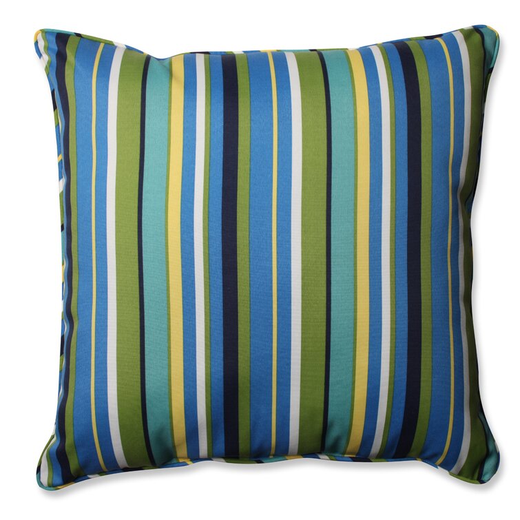 Lark Manor Sonny Throw Pillow Color: Navy Blue & Off-White