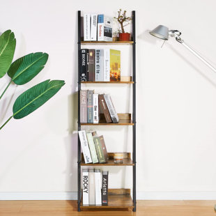 Pipishell Corner Shelf, 5 Tier Bookshelf Bookcase, Industrial Corner  Bookshelf Plant for Bedroom, Living Room, Office, Kitchen, Display &  Storage