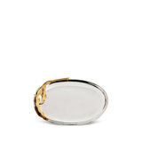 Fern Stainless Steel Decorative Tray