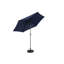 Parasol de patio extérieur 9 pi avec parasol inclinable et manivelle, parasol de marché 6 baleines robustes, terrasse, cour, piscine (base non incluse)-1749122914