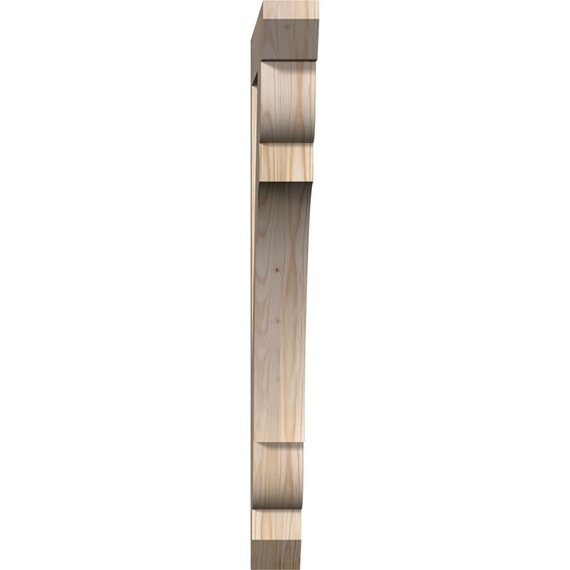 Support en bois / corbeau, Douglas (lisse), H 38 po x l 3,5 po x P 30 po