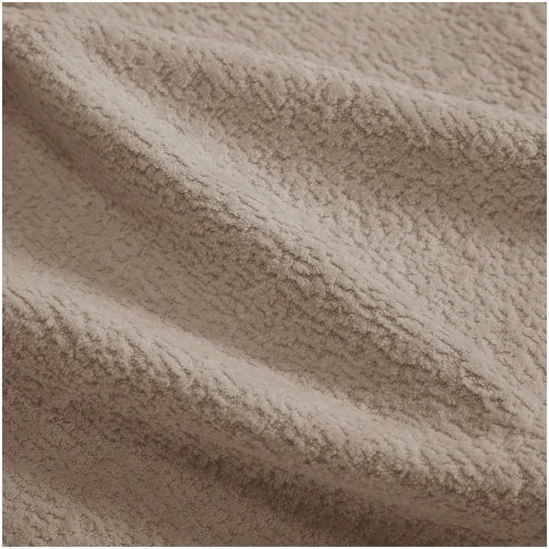 Repose-pieds en chenille brun, Brun