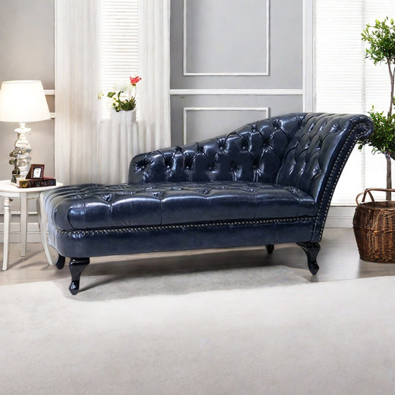 Chaise longue d'intérieur Modern Living, Orienté à droite, Bleu très foncé