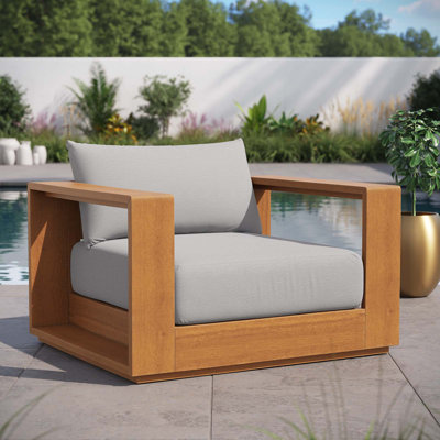 Chaise de patio en bois d'acacia Tahoe