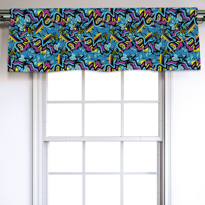 Sateen Ruffled Window Valance