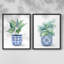 «Plant Chinoiserie I», reproduction encadrée de qualité supérieure - prête à être accrochée - aucun clou requis - aucun clou requis-1322764161-1322764185