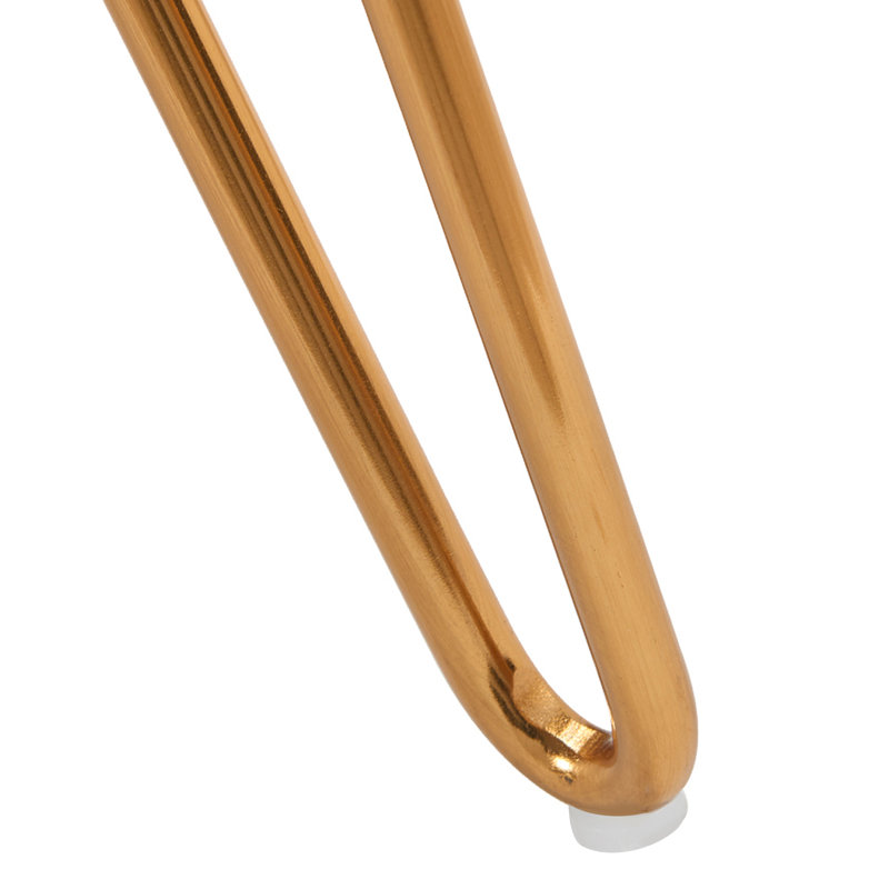 Tabouret de coiffeuse en velours rond et fer Foerster, Rose