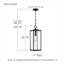 Mini-luminaire suspendu 1 lumière Wiebe
