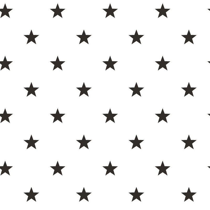 Galaxy 10m x 53cm Matte Wallpaper Roll, White/Black