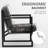 Modern Faux Leather Tufted Back Accent Chair with Metal Farme-1872443532
