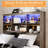 Wooden Storage Bed Frame With Led Bookcase Headboard-98972609-98972607