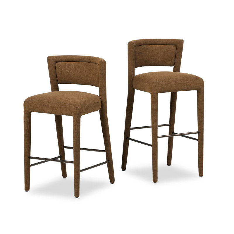 Beverly Stool-Crypton Wayfarer Snow-Bar, Counter Stool (27.5" Seat Height), Crypton Nomad Mushroom