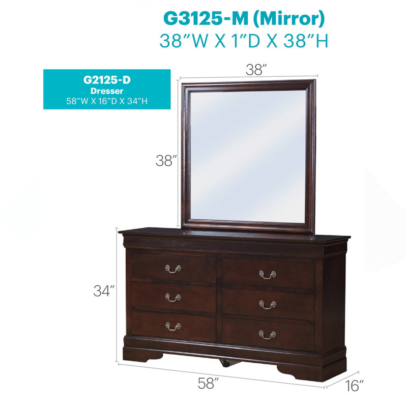 Commode LouisPhillipe G2125-D, cappuccino