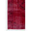 Tapis turc moderne fait à la main de couleur rouge avec motif de médaillon 4 x 6,6 pi