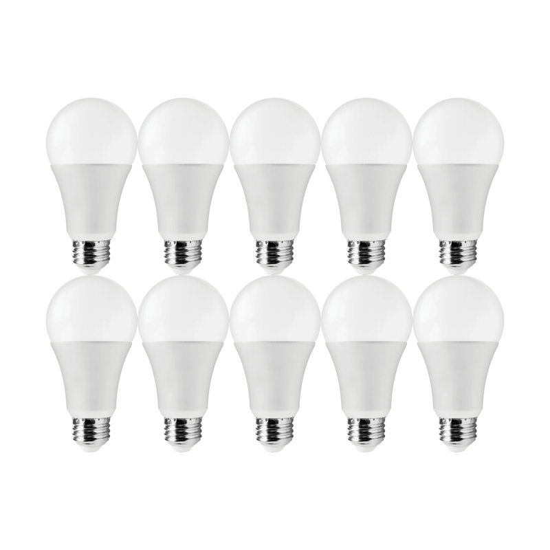  15 Watt (100 Watt Equivalent), A19 LED, Non-Dimmable Light Bulb, E26/Medium (Standard) Base, 3000K, 10