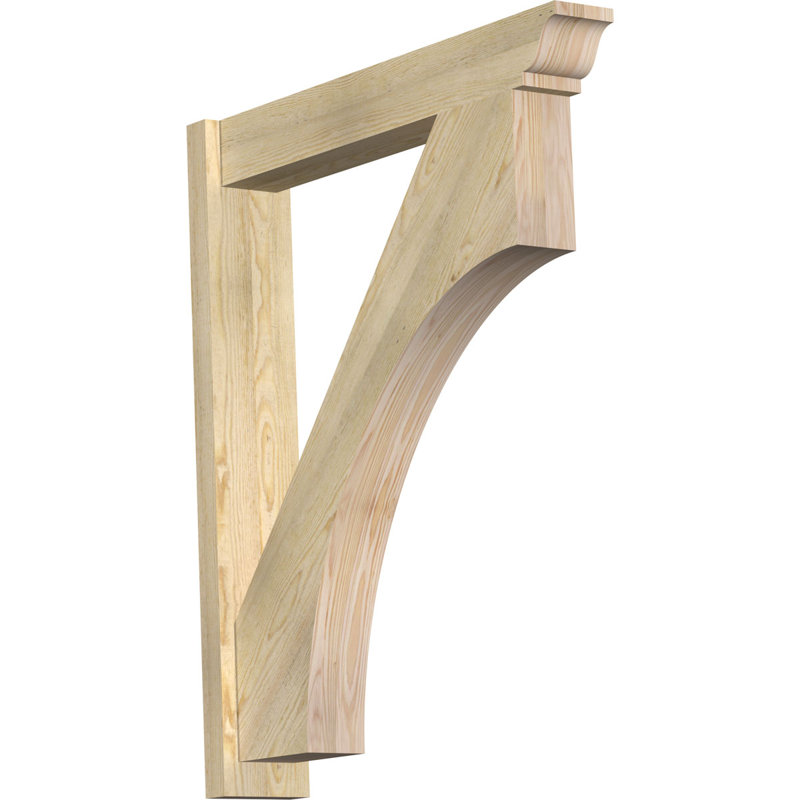 Persienne en bois Westlake, Sapin Douglas de 8 po (sciage brut), P 34 po x H 40 po
