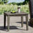 Wood Side Table In Grey, Seamlessly Blends With Outdoor, 20"X20"X15.63", 30Lbs Weight Load Outdoor Grey Table, Transitional Style, 20X20x15.63, Bearing Capacity