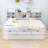 3 Drawers Wood Platform Bed with Shelves and Trundle-1454388688-1454388690