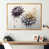 Toile avec cadre flottant or