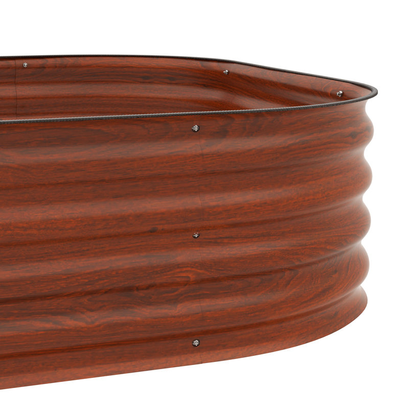 Ensemble de jardin surélevé à 3 niveaux en acier galvanisé Paddyjoe EverGrow, Brun