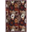 Cashion High Lo Flower with Leaf Pattern Performance Brown Rug-29424994