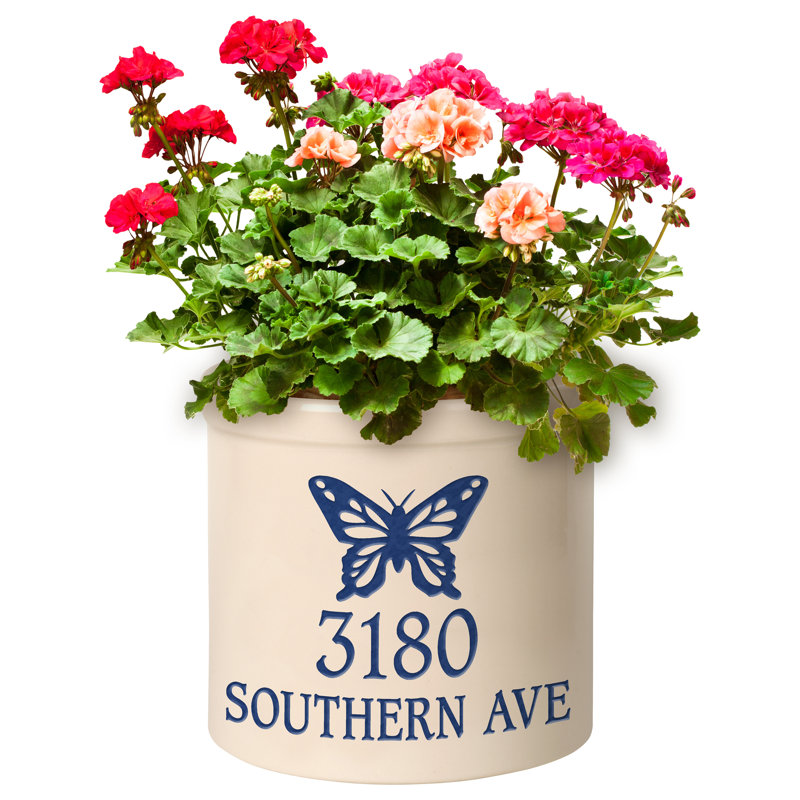 Woolbright Ceramic Pot Planter, Yes, Blue