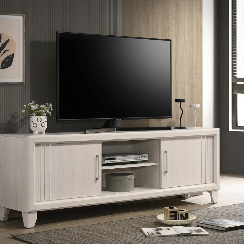 Meuble télé 1 pièce Contemporary, Beige