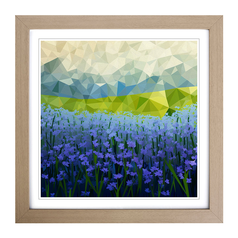 Single Picture Frame Print on Wood, Oak