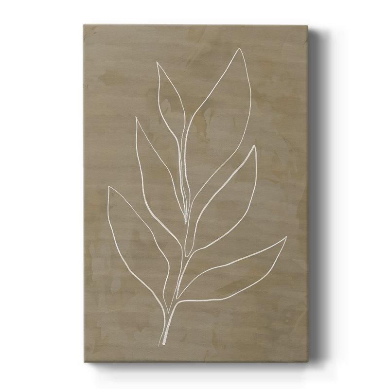 Leaf Line Art II - galerie Cavas sur mesure, H 18 po x l 12 po