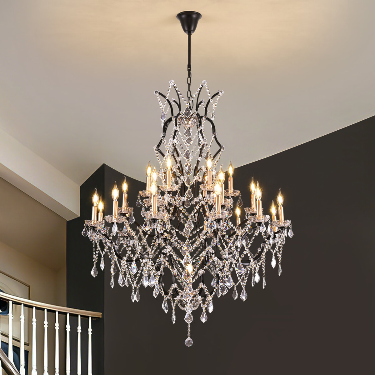 Bloomsbury Market Maria Theresa Chandelier - Thumbnail 3