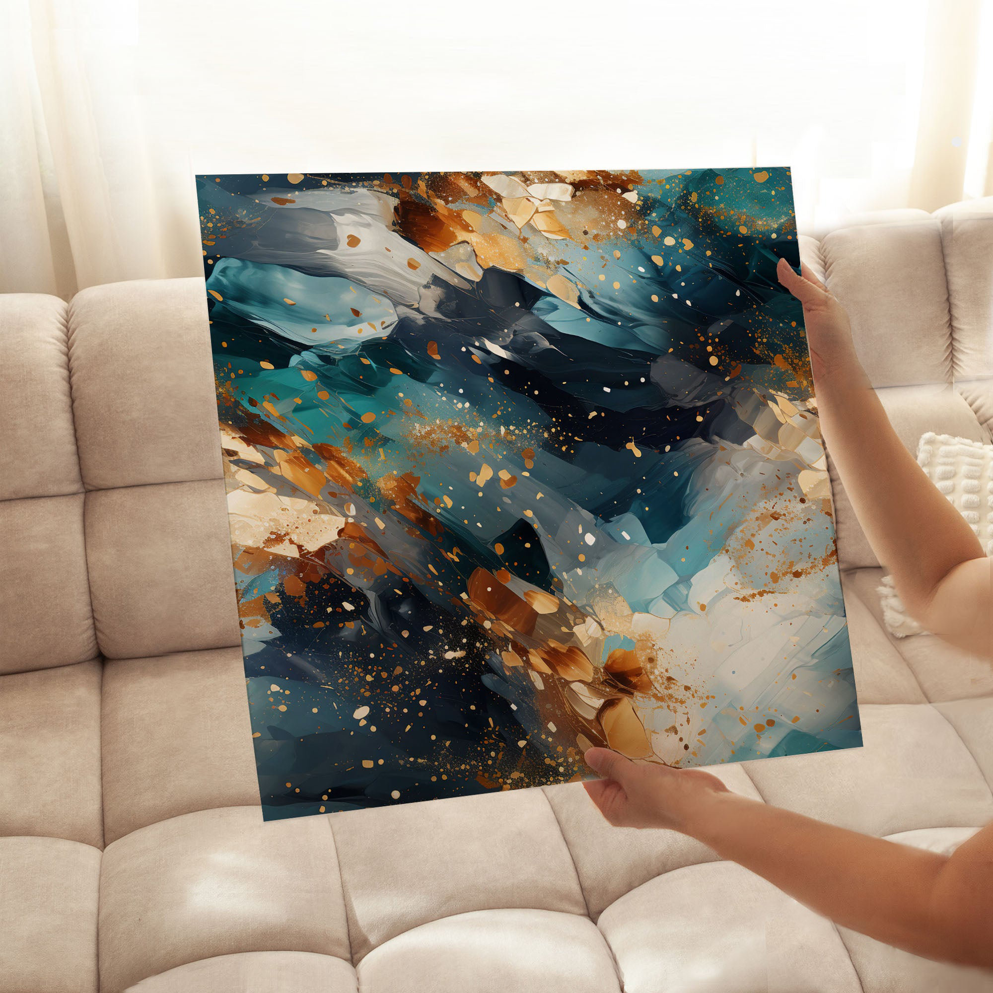 Mercer41 Abstract Flow Elegance VIII Modern Unframed Art Print | Wayfair