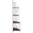 Cappuccino 4-Shelf Corner Bookcase