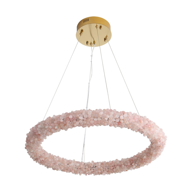 Migdalia 30" LED Chandelier, Coral