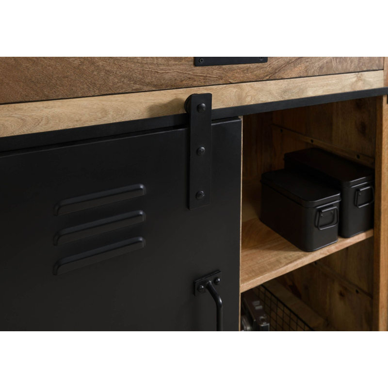 BLACKBURN 105cm Solid Wood Sideboard