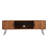 Solid Pine Foldable TV Stand with Hidden Storage