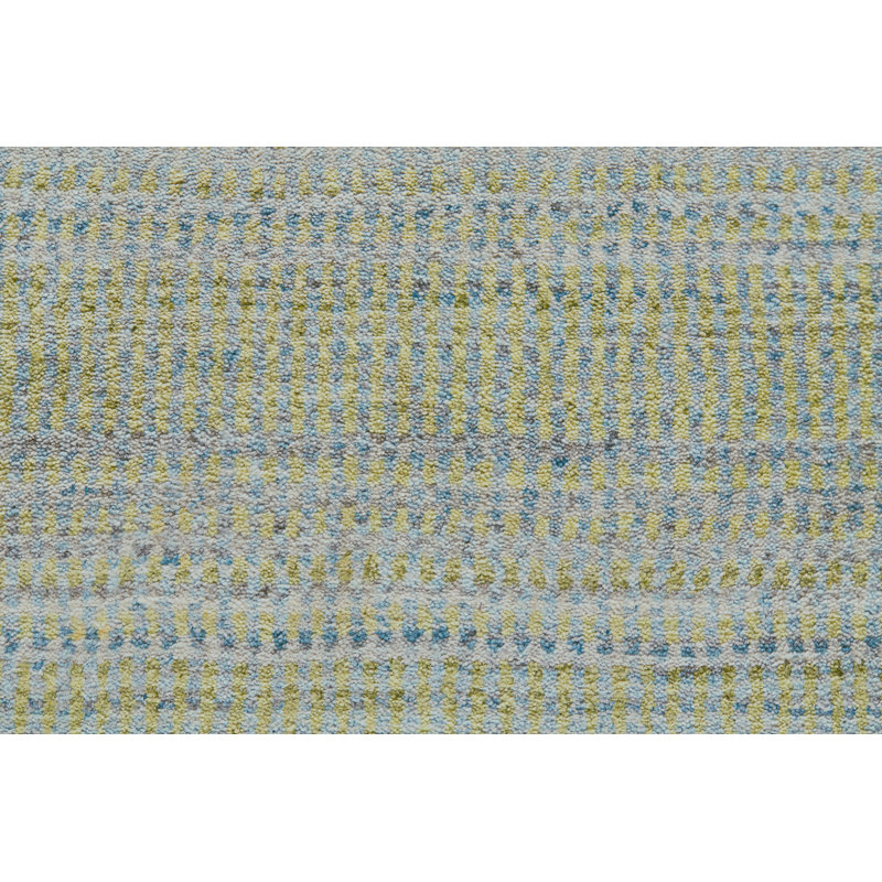 Tapis de la zone verte en laine touffeté à la main Ewell, Rectangle 3 pi 6 po x 5 pi 6 po
