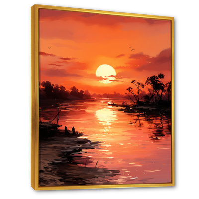 «Island Sunrise Serenity I» - art mural bord de mer tropical