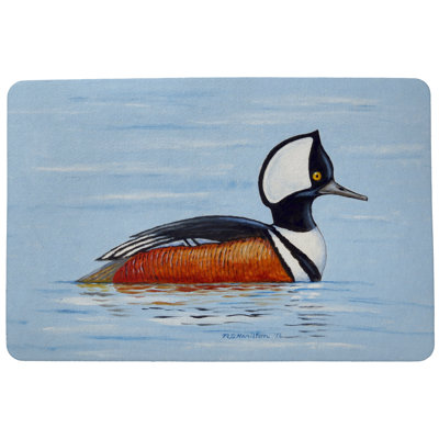 Hooded Merganser Non-Slip Doormat