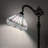 Tiffany Floor Lamp Blue Pink Stained Glass Hexagon Gooseneck Adjustable Metal Base