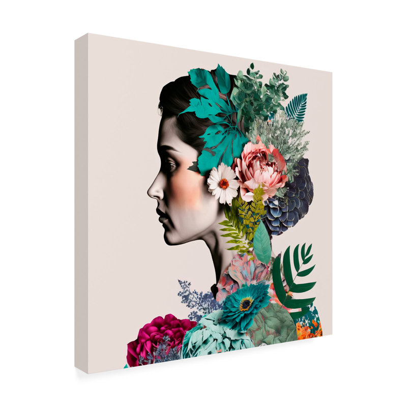 Art sur toile «Bachelor Incado Floral», H 24 po x l 24 po